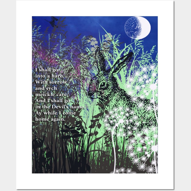 The Fabled Hare- magic and witchcraft Wall Art by Rattykins